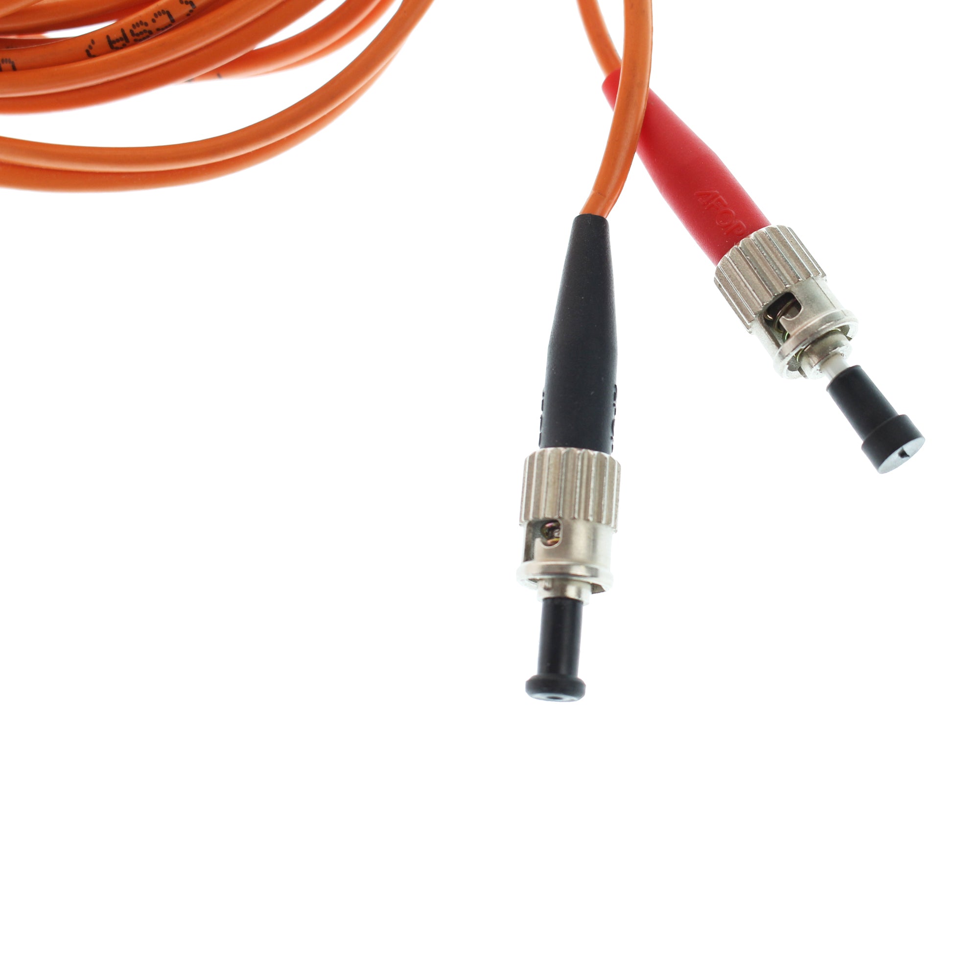 Cireneg, CÂBLE DE RACCORDEMENT GÉNÉRIQUE EN FIBRE OPTIQUE, LC-ST, DUPLEX, MULTIMODE, ORANGE, 5 MÈTRES