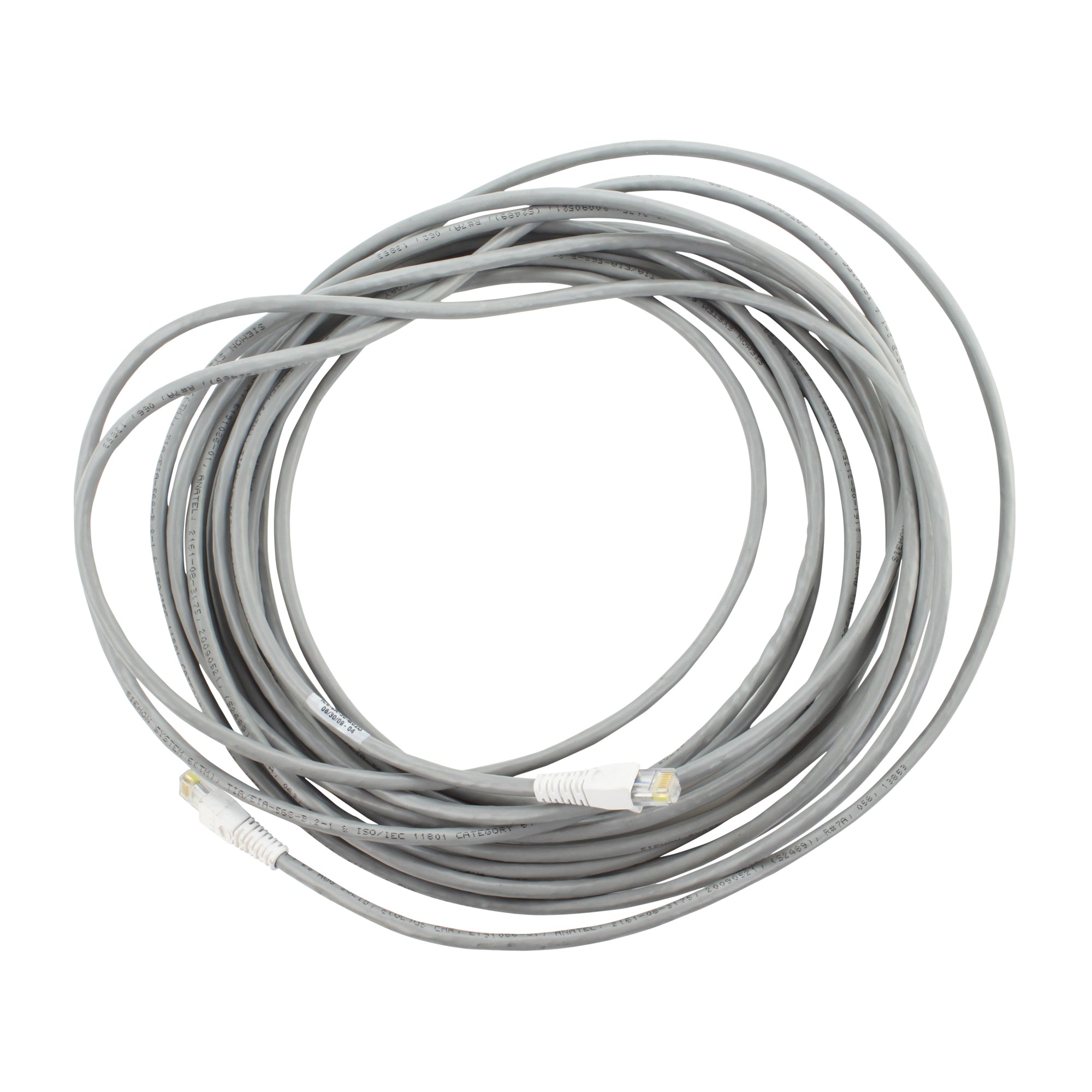 Siemon, SIEMON IC6-8A-30-B02D CATEGORY 6 CAT6 GRAY PATCH CORD CABLE, GRAY, 30'